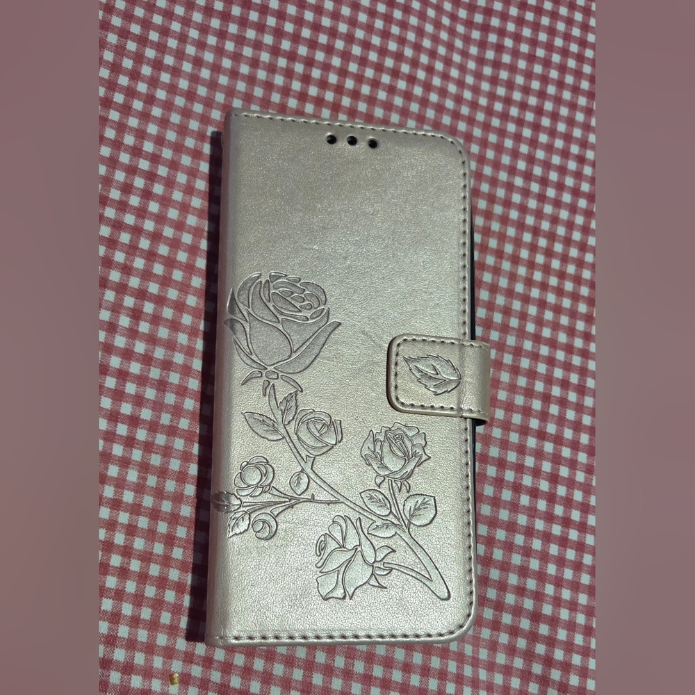 Samsung Galaxy S21 5G Rose Flower Wallet Case, PU Leather Flip Phone